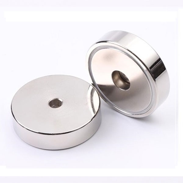 Pot Magnets With Cylindrical Hole