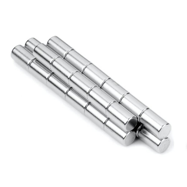 N45 Powerful Neodymium Rod Magnets 6x10mm With Ni-Cu-Ni Coating