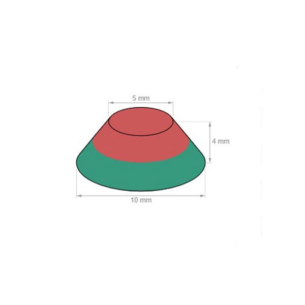 cone magnets 10 5 4mm