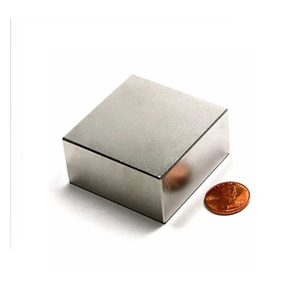N48 Rectangular Neodymium Block Magnets 50x50x25mm Nickel Plated