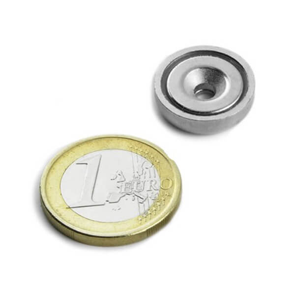 Rare Earth Neodymium Countersunk Pot Magnets Ø16x5mm-m3-nickel Plated