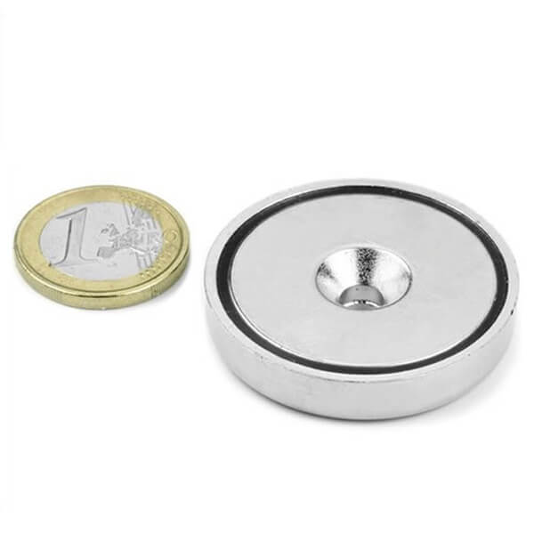 Neodymium Rare Earth Countersunk Pot Magnets Ø42x9mm-accept M6 Screws