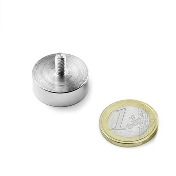 Ø20mm Rare Earth Mounting Magnets with External Threaded Stud