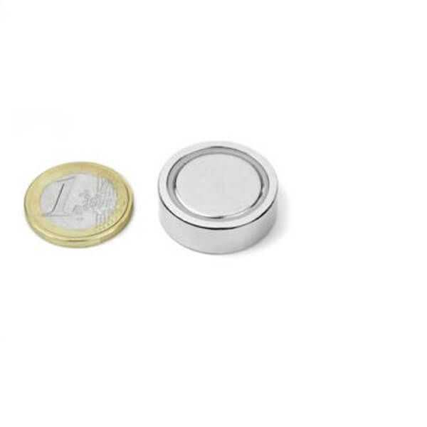 Flat Pot Magnets 20x7mm