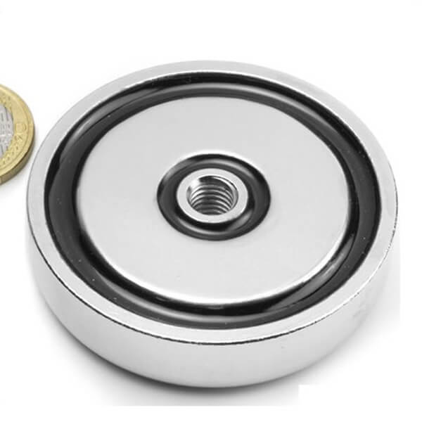 Ø60mm Strong Cup(pot) Magnets Neodymium with Threaded Holes