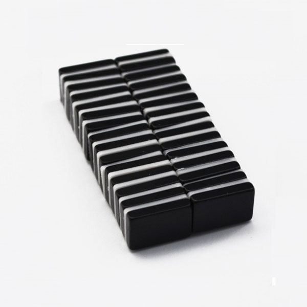 Black epoxy coated neodymium rectangular block magnets