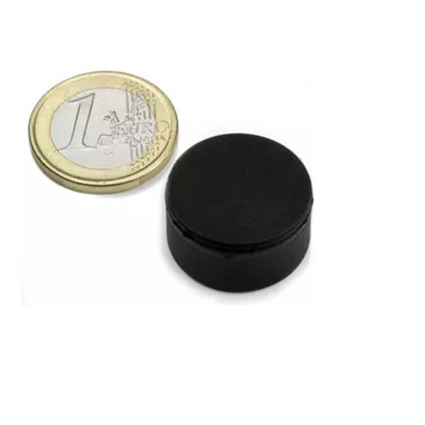 Strong Rubber Coated Rare Earth Disc Magnets Ø22x11.4mm