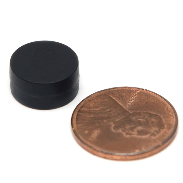 Plastic Coated Rare Earth Neodymium Disc Magnets Ø1/2''x1/4'' N42