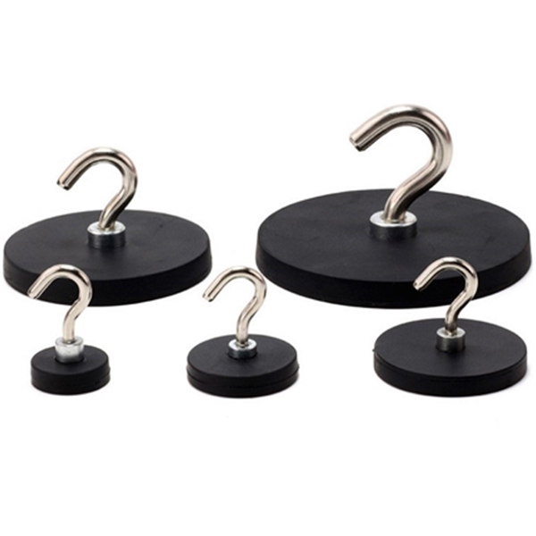 Rubber Coated Magnets With Hooks