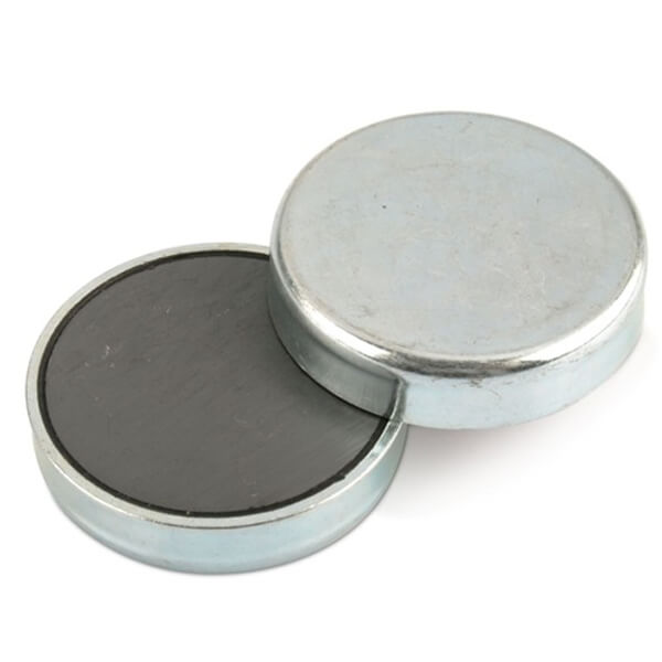 flat ferrite pot magnets