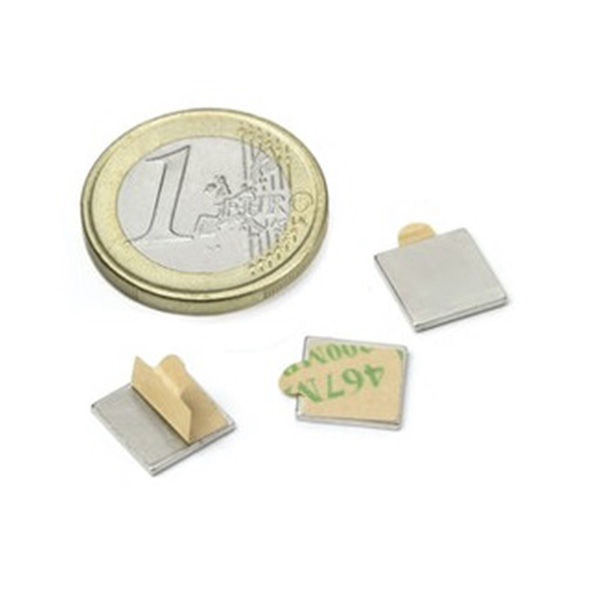 3M adhesive backed square neodymium block magnets 10x10x1mm