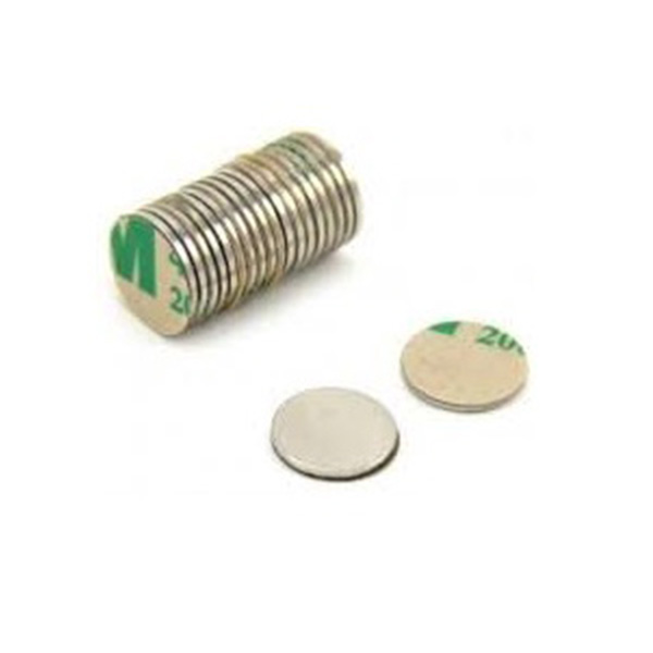 Ø10x1mm 3M adhesive backed neodymium disc magnets