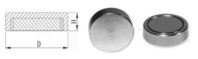 specification overview of all neodymium pot magnets blind end